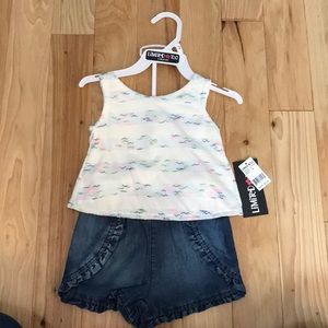 Limited too baby girl matching set